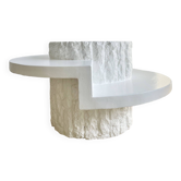 Magnussen ponte travertine coffee table