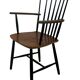 Vintage Danish spindle chair from the 1960s, Tapiovaara style armrests