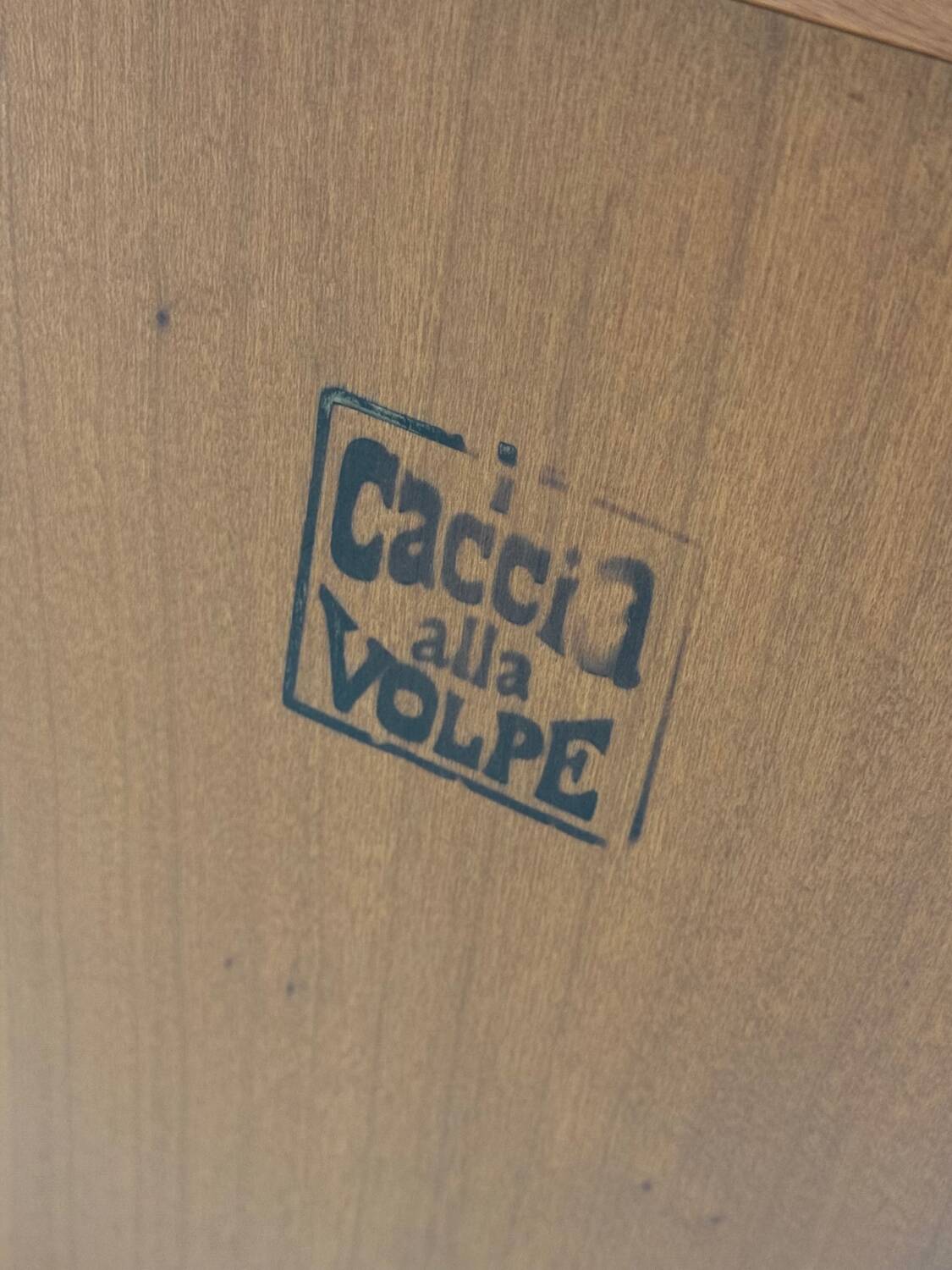 Ensemble de meubles italiens brutalistes Caccia alla Volpe pour Linea Arredo