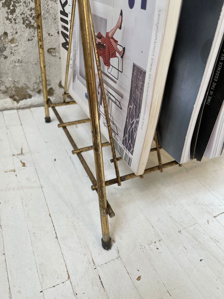 Vintage vinyl bedside side table