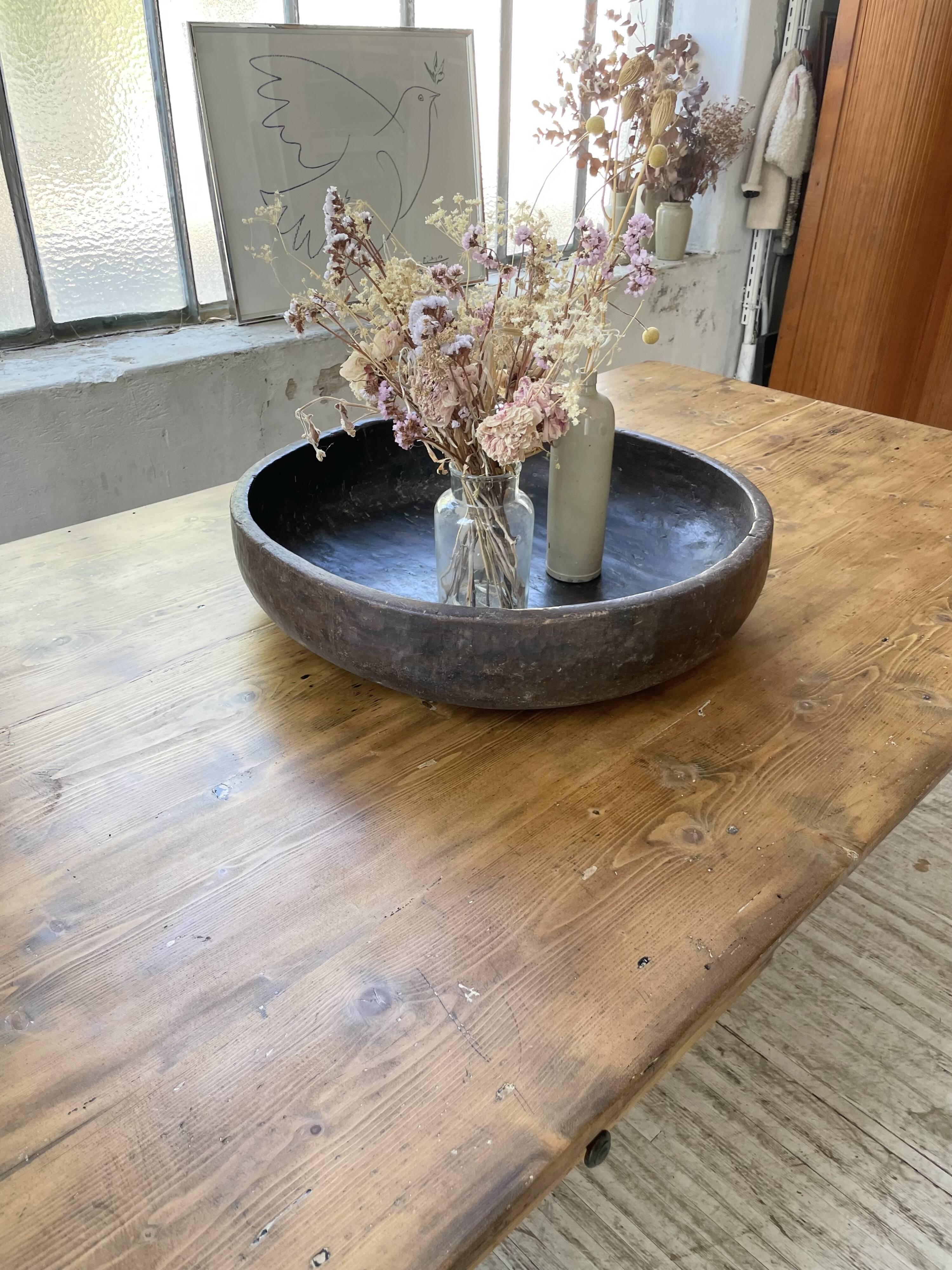 Plat en bois berbère XXL