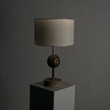 Angelo Brotto for Esperia — Sculptural Travertine Table Lamp, Italy, 1970s