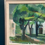 Original Swedish Oil On Canvas – “The White House” By Harry Wichmann – Signed – Vintage & Framed