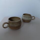 Pair of stoneware cups