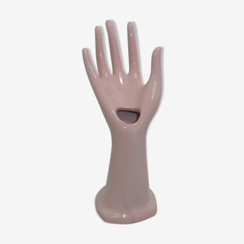 Pink flesh ceramic hand