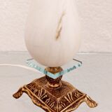 Vintage alabaster and brass lamp
