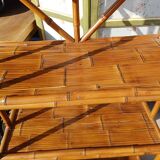 Large bamboo rattan shelf