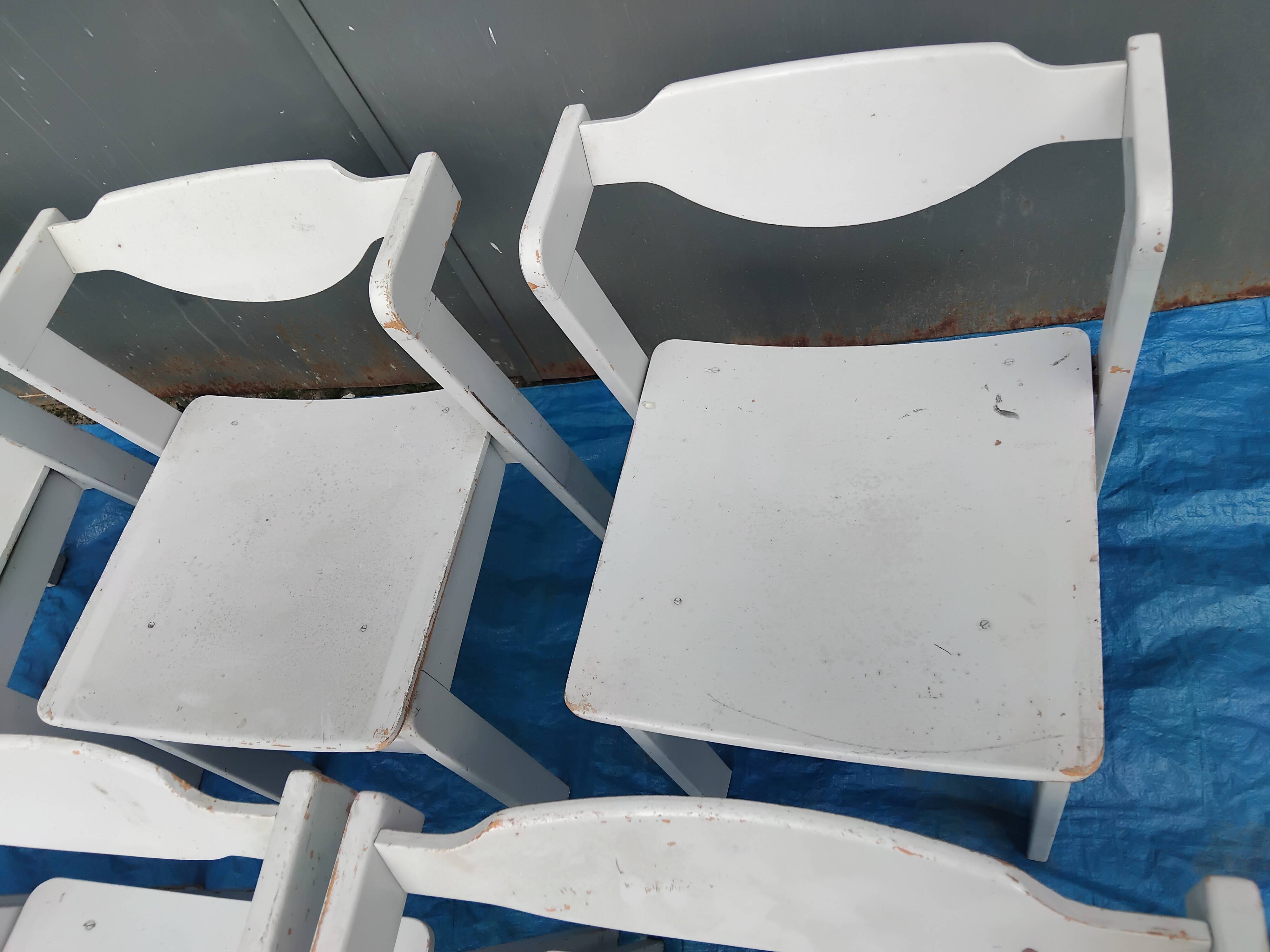Set of 6 vintage designer chairs