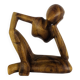 Sculpture thinker in teak, Scandinavian style
