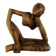 Sculpture thinker in teak, Scandinavian style
