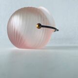 Cendrier boule en verre et laiton