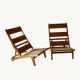 une paire de fauteuils Hans Wegner, Suède, années 60.
