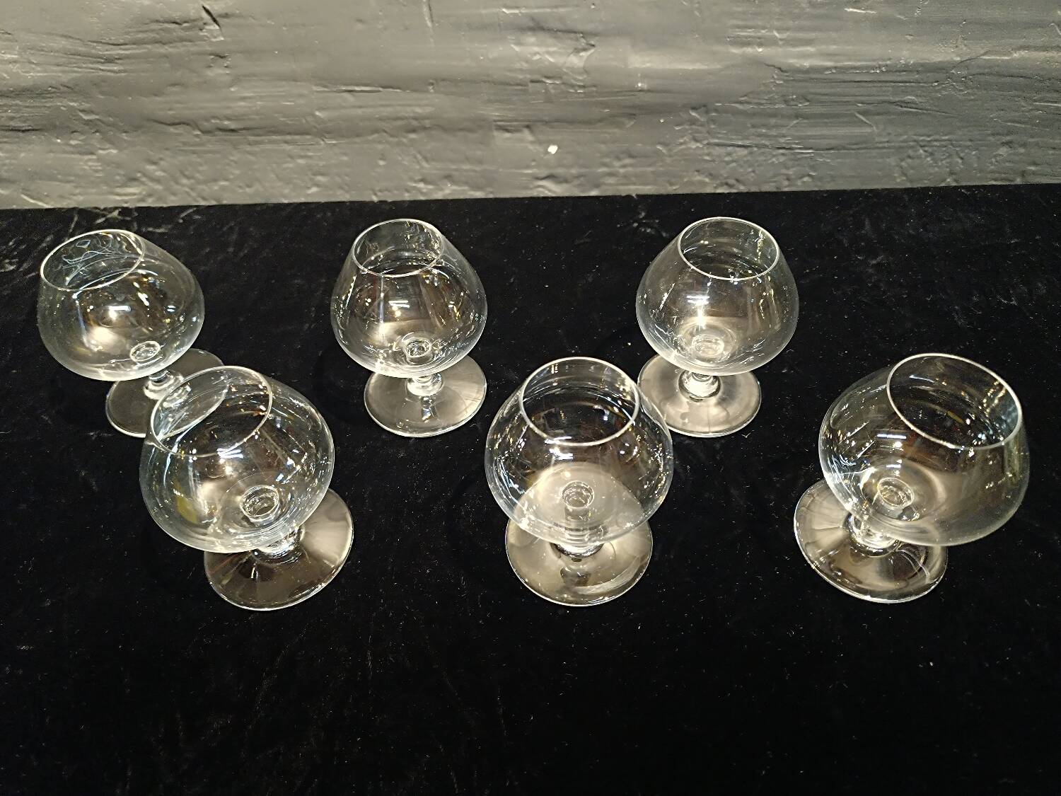 6 Baccarat brandy glasses