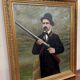 English school late 19th century: large oil on canvas "The Hunter"