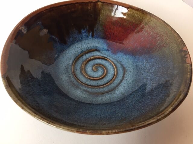 Signed modernist sandstone Cup