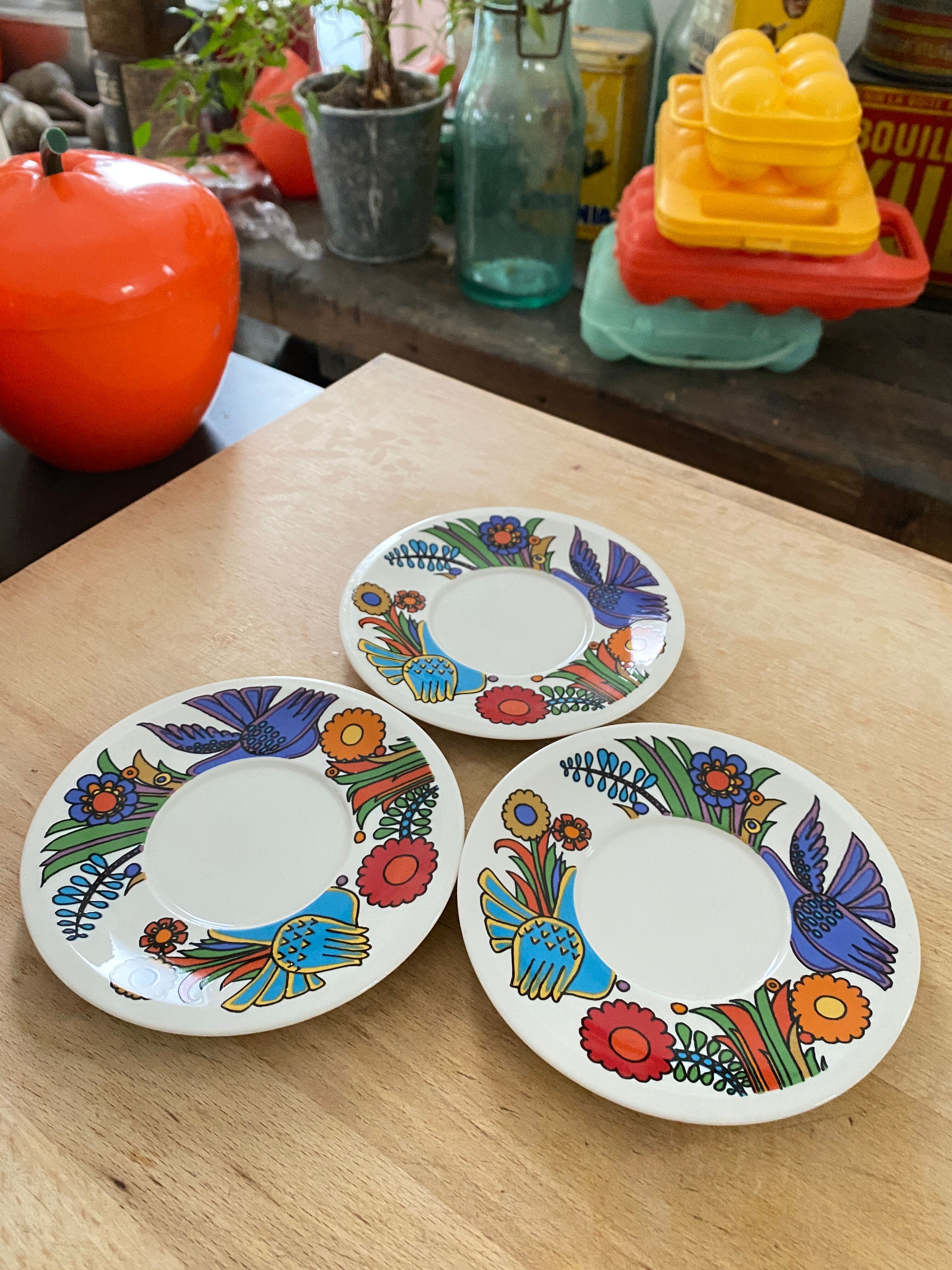 Set of 3 Acapulco saucers from Villeroy and Boch