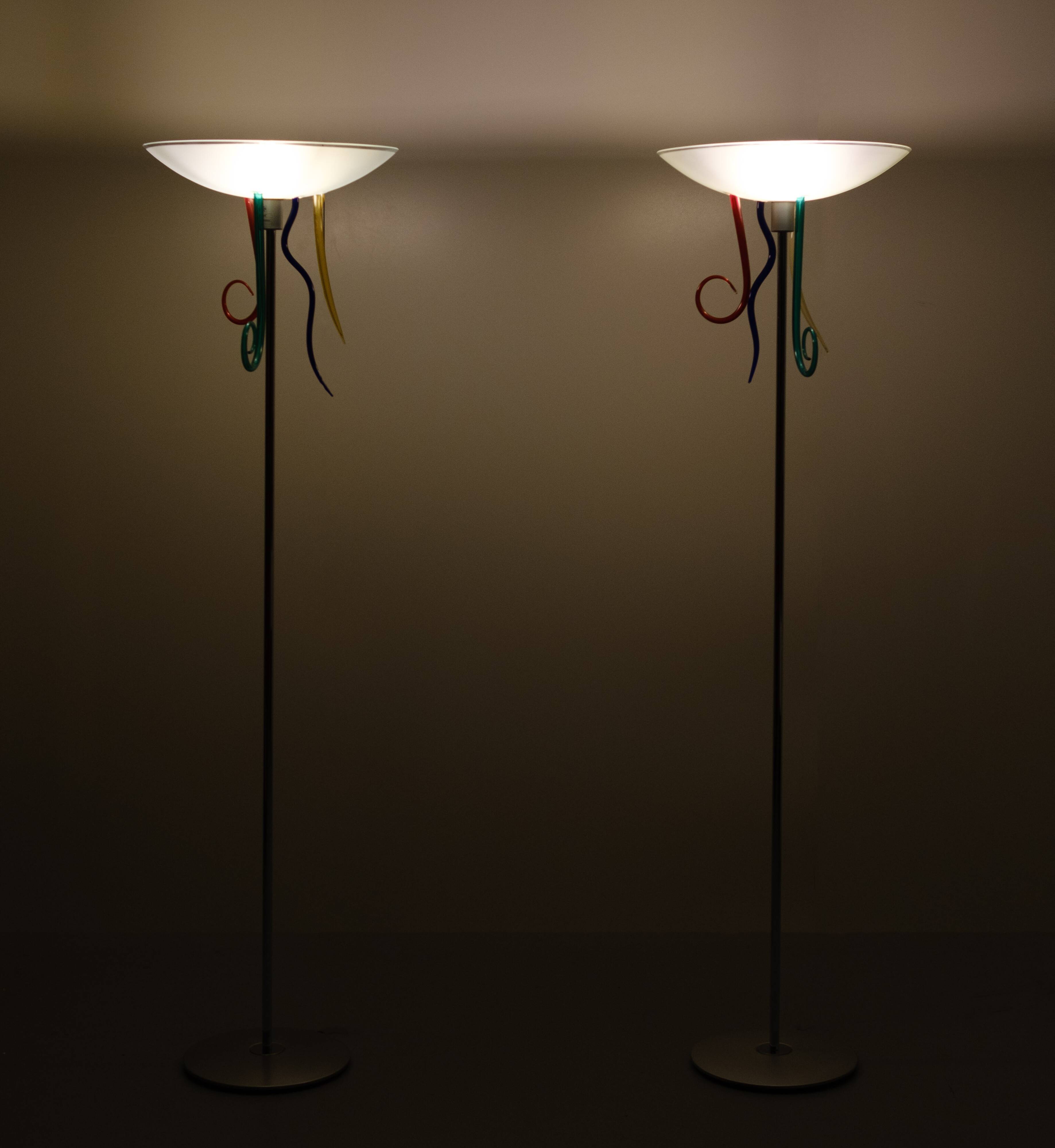 Pair Artemide Floor Lamps Efesto By Andrea Anastasio Italy