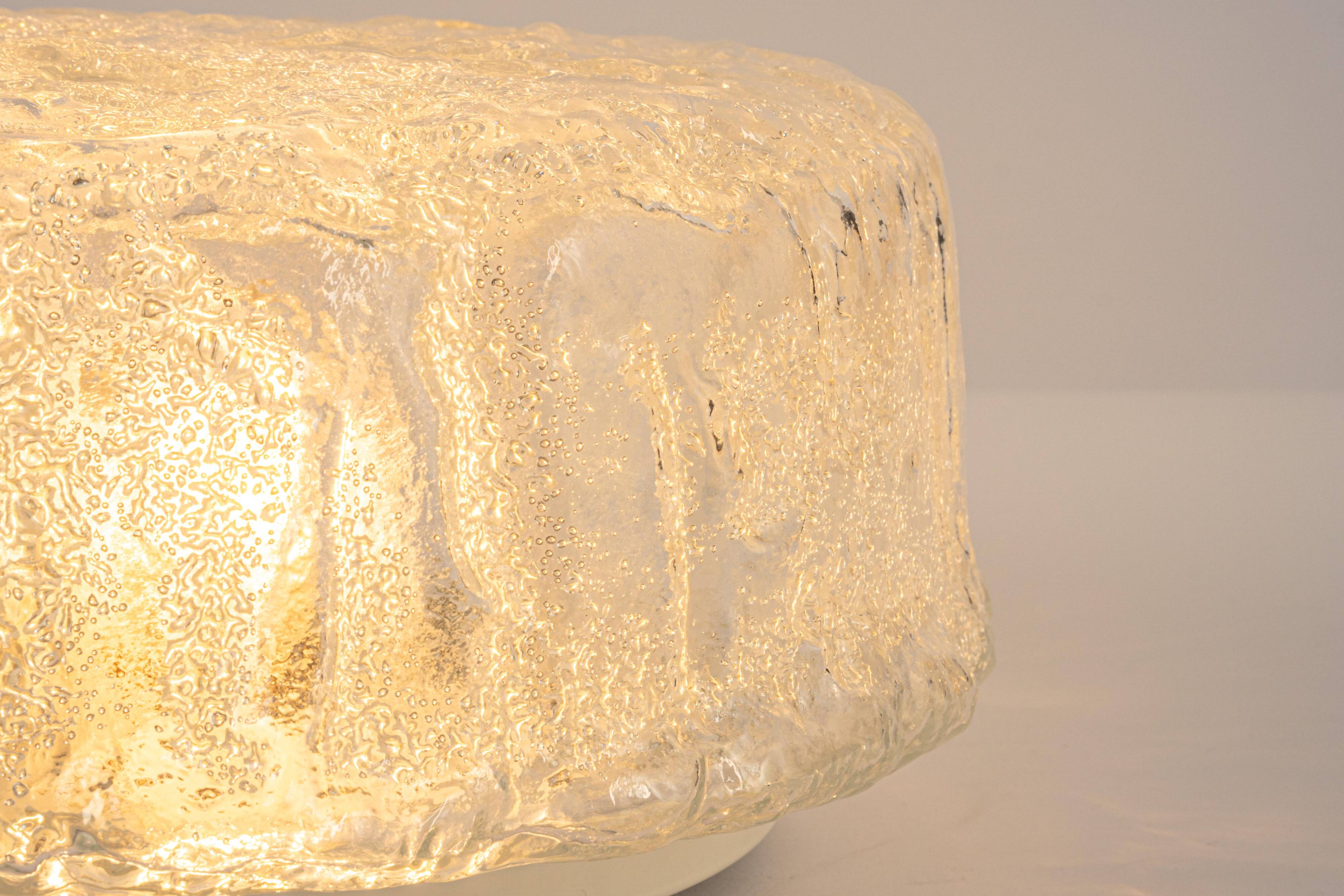 round Murano glass ceiling lights by Limburg, Germany, 1970s