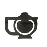 Christofle, silver-plated metal bookmark in the shape of a teapot from the 20th century.