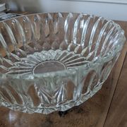 Cut glass salad bowl