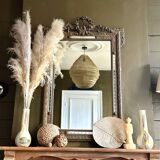 Set of two flamed stoneware vases