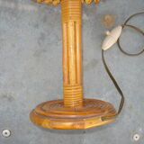 60s bamboo rattan lamp