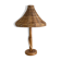 Lampe de table en osier de rotin de style vintage