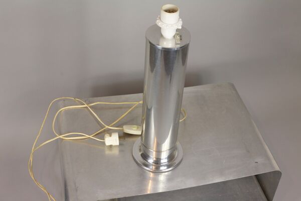 Lampe à poser Hans-Agne Jakobsson en acier chromé et laiton Suède 1960