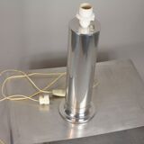 Lampe à poser Hans-Agne Jakobsson en acier chromé et laiton Suède 1960