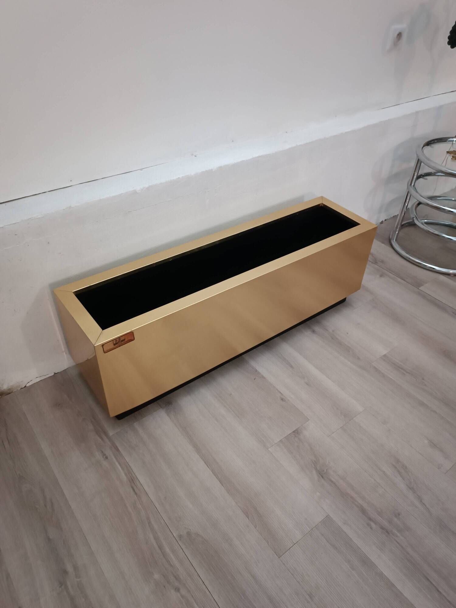 Brass planter by Hobby Flowers Barcelona, 1990