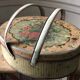 Sewing box, lithographed sheet metal box