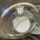 Modernist suspension 1970. Chrome and smoked globe.