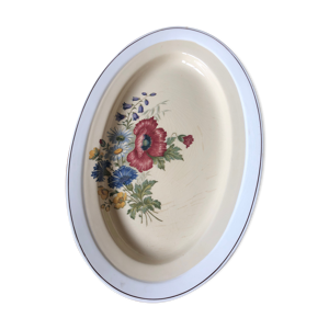 plat creux ancien ovale