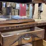 Art Deco period sideboard in oak and marble