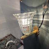 Murano Glass Brass Wall Sconces Set of 2 1980’s