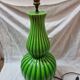 Vintage enamelled ceramic lamp from 1970