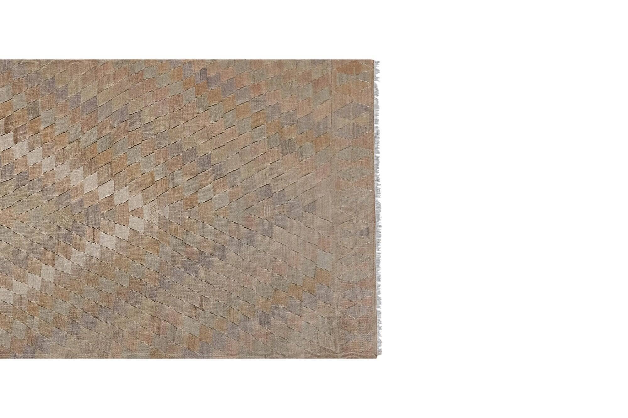 Vintage Turkish hallway rug 134x374 cm