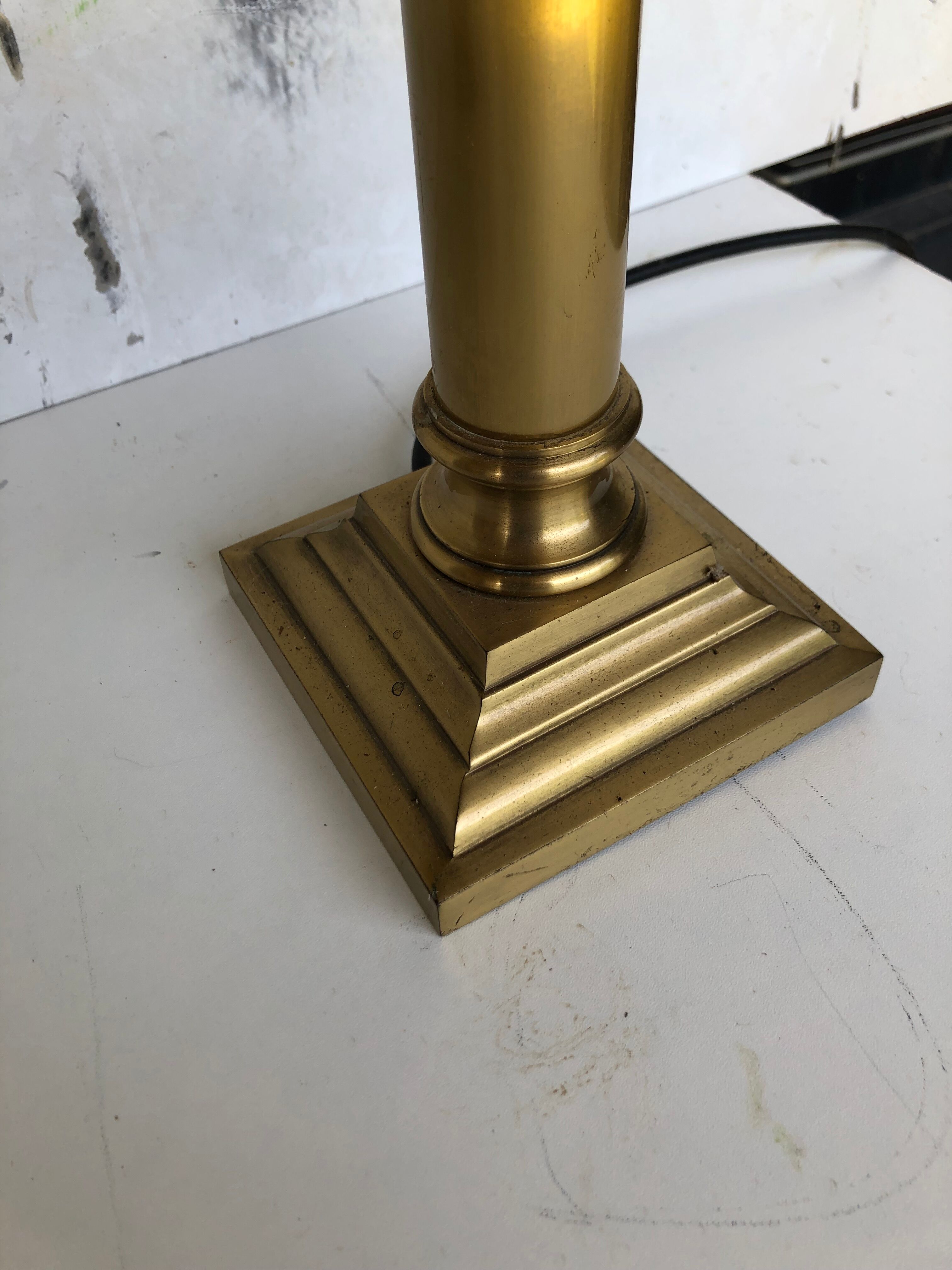 Solid brass lamp