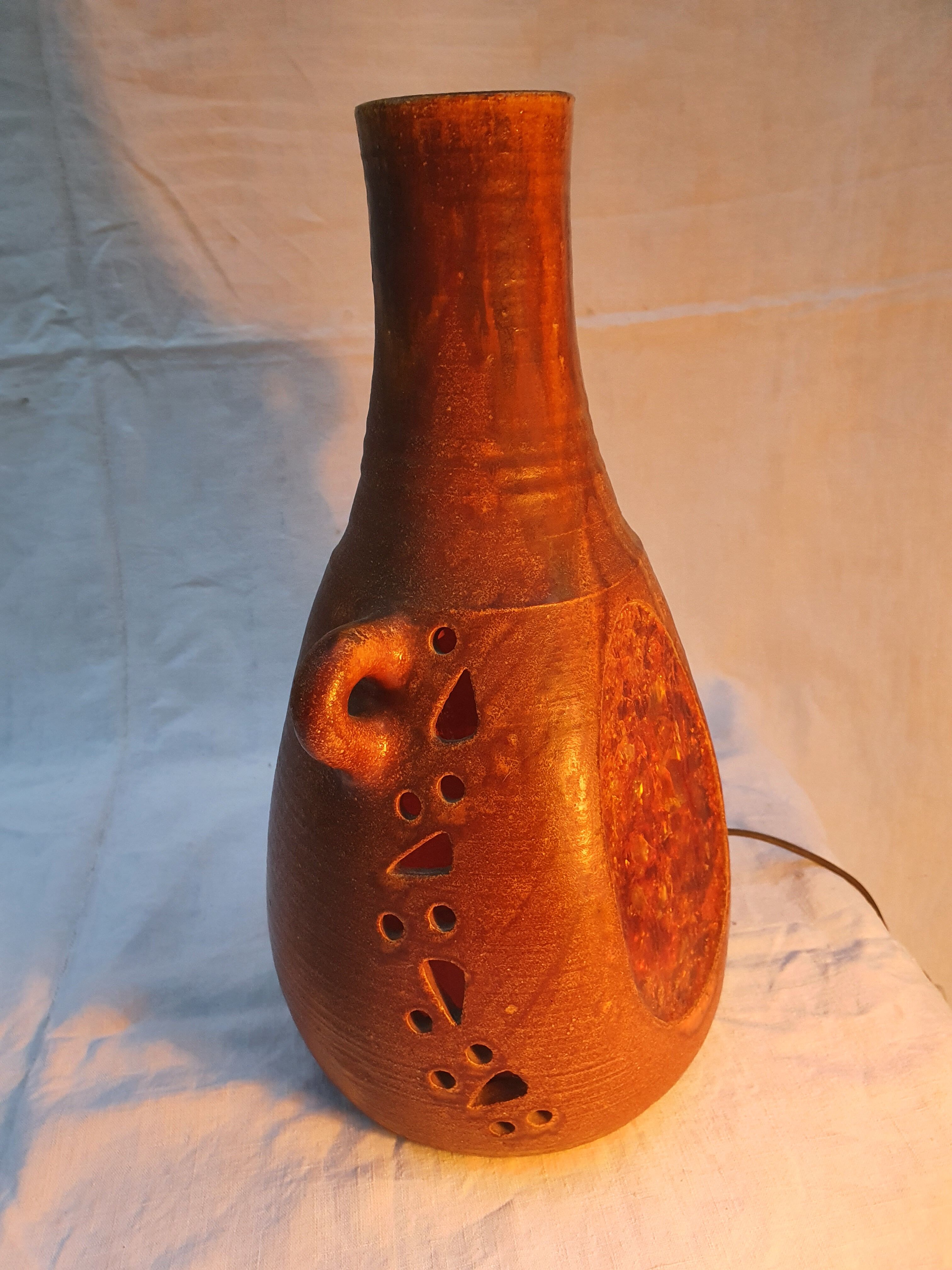 Lampe céramique d'Accolay