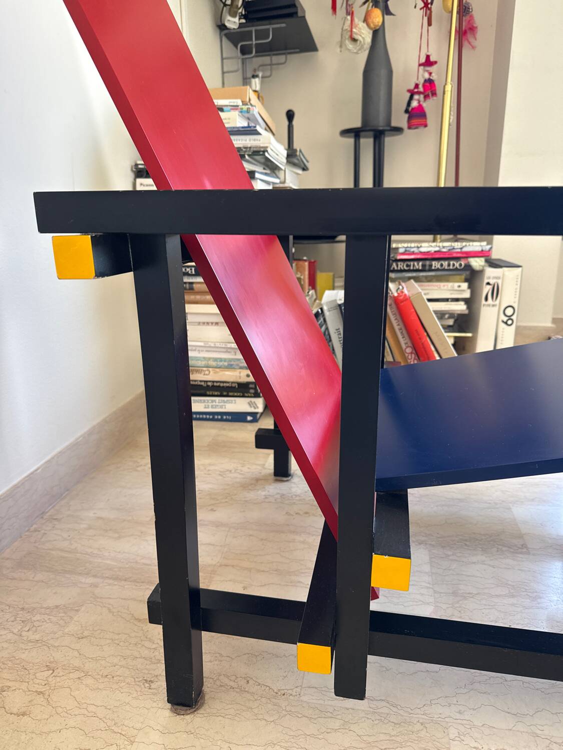 Red and Blue Chair by Gerrit Rietveld for Cassina