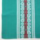 7 green cotton napkins - Basque Country France - vintage 60s