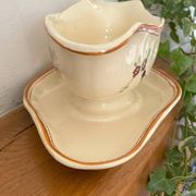 Grande saucière ancienne en faïence de Longchamp