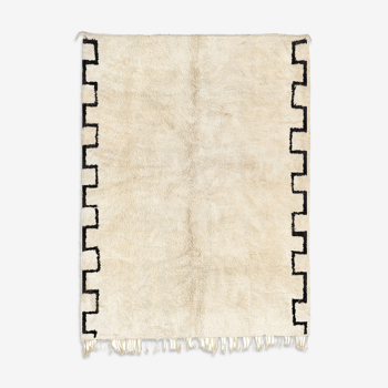 Tapis marocain moderne blanc 300x430cm