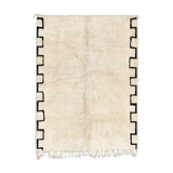 Tapis marocain moderne blanc 300x430cm