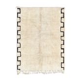 Tapis marocain moderne blanc 300x430cm