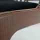 1960s Danish Teak Dining Chairs in Black Velvet