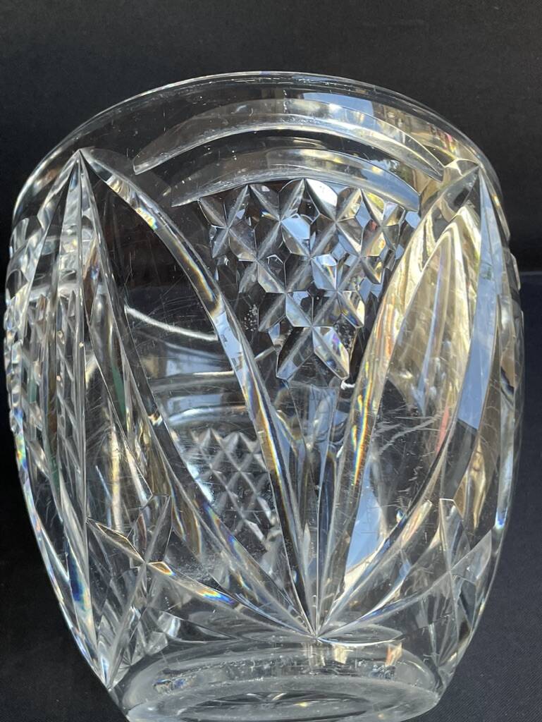 Large stamped Baccarat vase