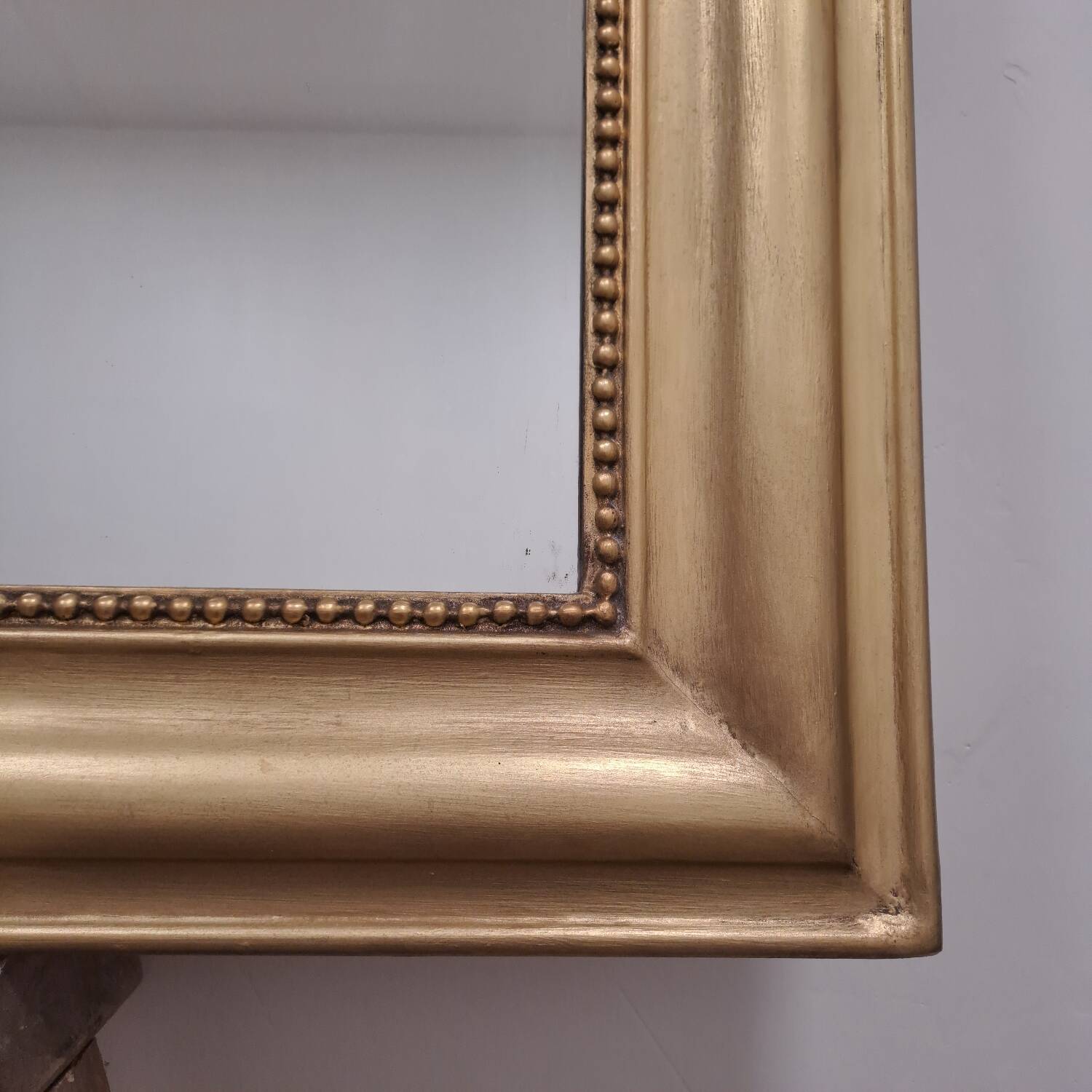 Louis Philippe mirror 105 x 77 cm old gilded
