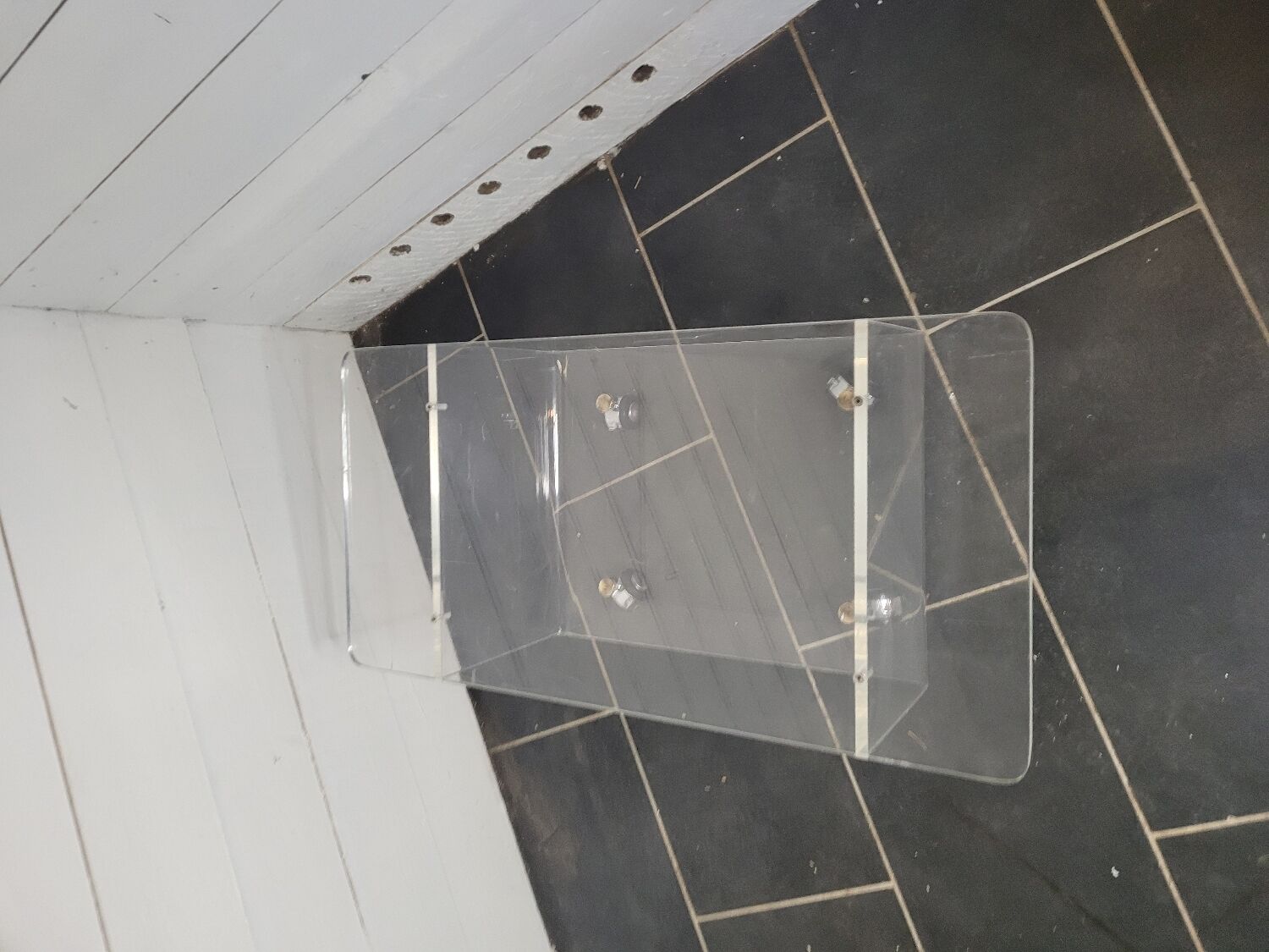 Plexiglas coffee table from the 70s