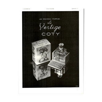 Affiche vintage années 30 Coty parfum
